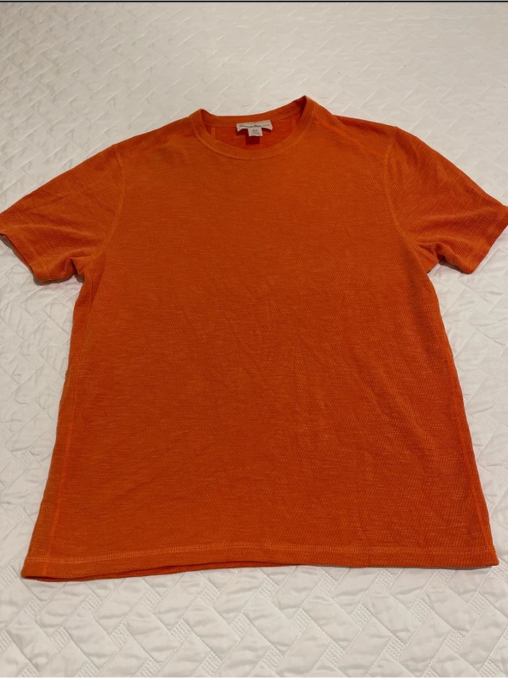 Tommy Bahama Island zone Cool Max shirt size small in orange